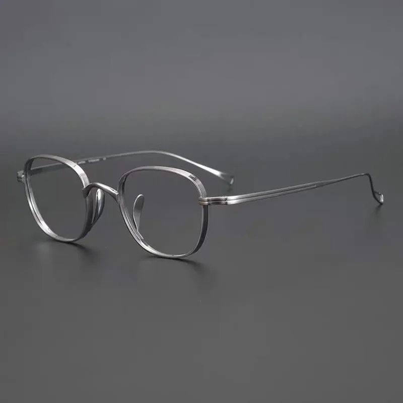 

Pure Titanium Square Men Glasses Super Light Eyeglasses Women Top Quality Spectacle Frame Also Suitable For High Degree 8828