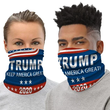 

Print TRUMP Face Mask Washable Reusable Tube Fabric Facial Face Mask Design Fashion Anti-smog Dust Mask Filter Unisex