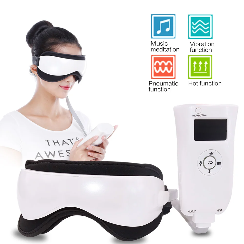 

Eye Massager Music Magnetic Air Pressure Infrared Heating Massage Glasses Electric DC Eyes Care Device