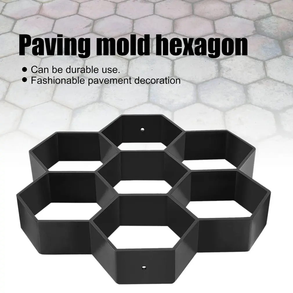 Garden Path Maker Mold Plastic DIY Garden Mold Manually Paving Cement Brick Stone Road Concrete Mould Reusable Manually Paving