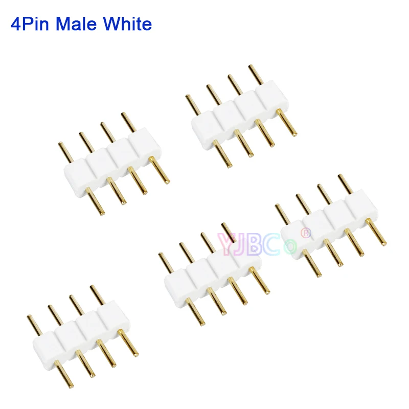 1000 шт иглы мужской/женский 4 Pin RGB/5PIN RGBW светодиодный разъем RGB/RGBW 5050 3528 SMD светодиодные полосы света светодиодный аксессуары