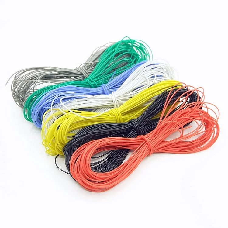 1 м провод кабель 28AWG супер мягкая силиконовая Изолированная высокотемпературная