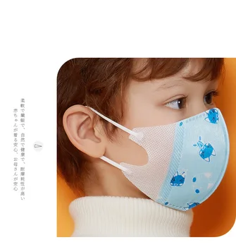 

10 pcs Fashion Kids Masks Cartoon Anti-Dust Breathable Baby Children Mask Warm Windproof Face Cover