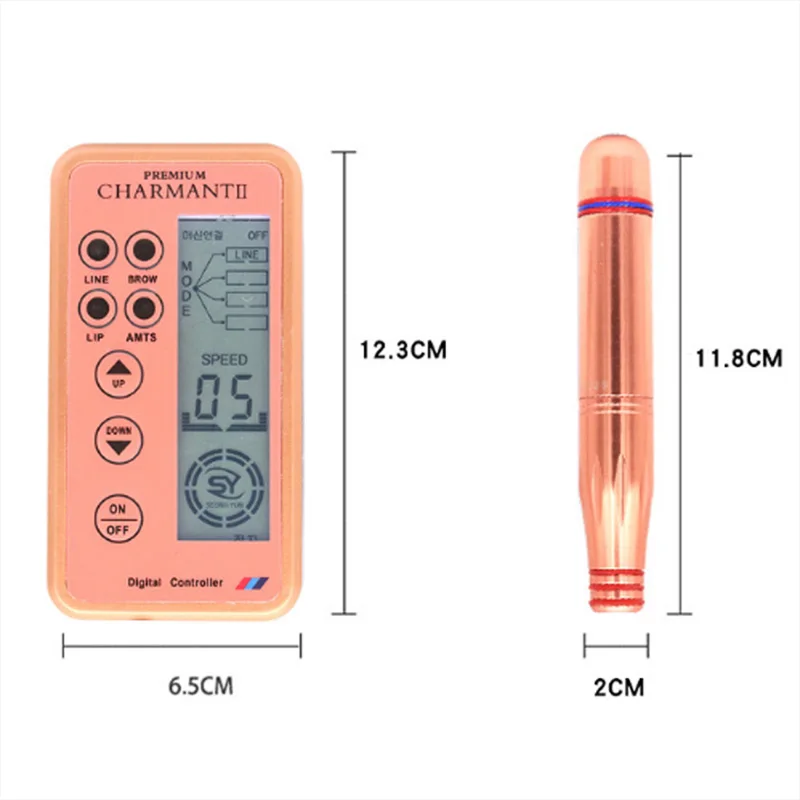 Charmant 2 Тату оборудование Полуперманентная вышивка макияж машина для бровей губ подводка для глаз микро иглы Whith картриджи