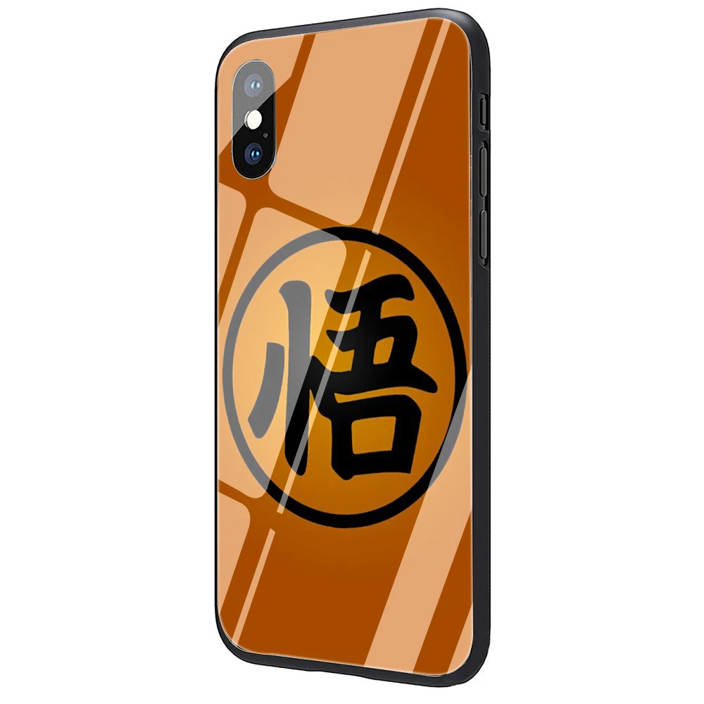 EWAU аниме Dragon Ball и super Goku закаленное Стекло чехол для телефона чехол для iPhone 5 5S SE 6 6s 7 8 Plus X XR XS 11 Pro Max