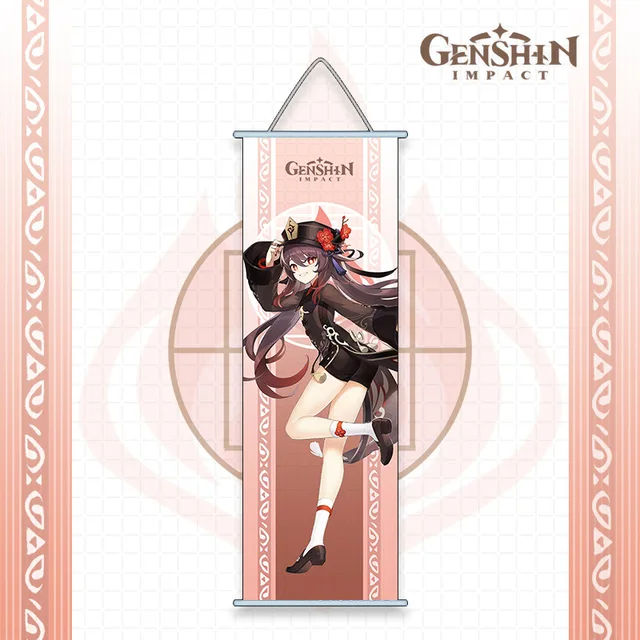 Genshin Impact Anime Cosplay Wall Hanger Kazuha Baal Ayaka Ayato Eula Sara Itto Gorou Shogun Kokomi Fans Collections Props hutao