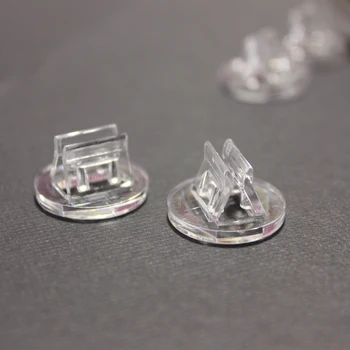 

20 Pieces Plastic Cards Stand Unique Transparent Fixed Props for 2mm Paper Board Games Cards
