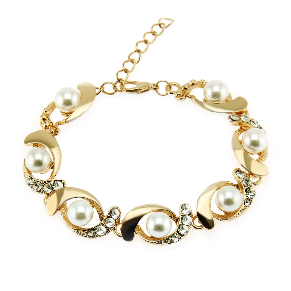 

1.2mm Simple Pearl Bracelet Hip Hop Jewelry Gold Silver Thick Copper Material Ice Crystal CZ Chain Bracelet 8"