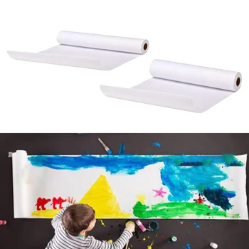 

2Set 5/10m Drawing Paper Kids Sketching Easel Paper Roll Art Painting Supplies