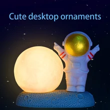 

Kawaii Night Light LED Astronaut Lamp Table Bedroom Lamp Decoration Space Man Desk Lights Luminaires For Laptop Children's Gift