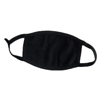 

1Pcs Men And Women Black Mask Cotton Mask Fashion Warm Spring And Winter Outdoor Riding Anti- Dust Mask
