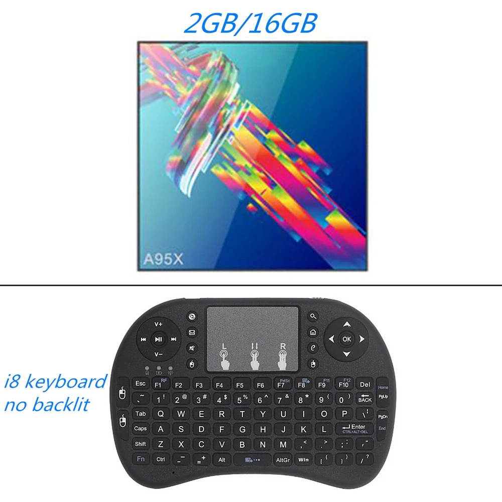A95X R3 Android 9,0 Смарт ТВ приставка четырехъядерный ТВ приставка Rockchip RK3318 4 Гб ОЗУ 64 Гб ПЗУ 2,4 г/5 ГГц Wifi BT4.0 4 к Netflix Youtube - Цвет: 2G 16G i8 Keyboard