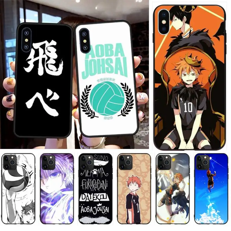 Горячая Распродажа Аниме Haikyuu! Чехол для iPhone 11 pro XS MAX 8 7 6 6S Plus X 5S SE XR | Мобильные