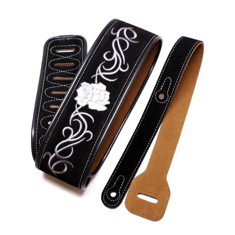 Регулируемый ремень для гитары синтетический кожаный ремень матовая поверхность для акустической фолк Классический Электрический Басс гитара - Цвет: B