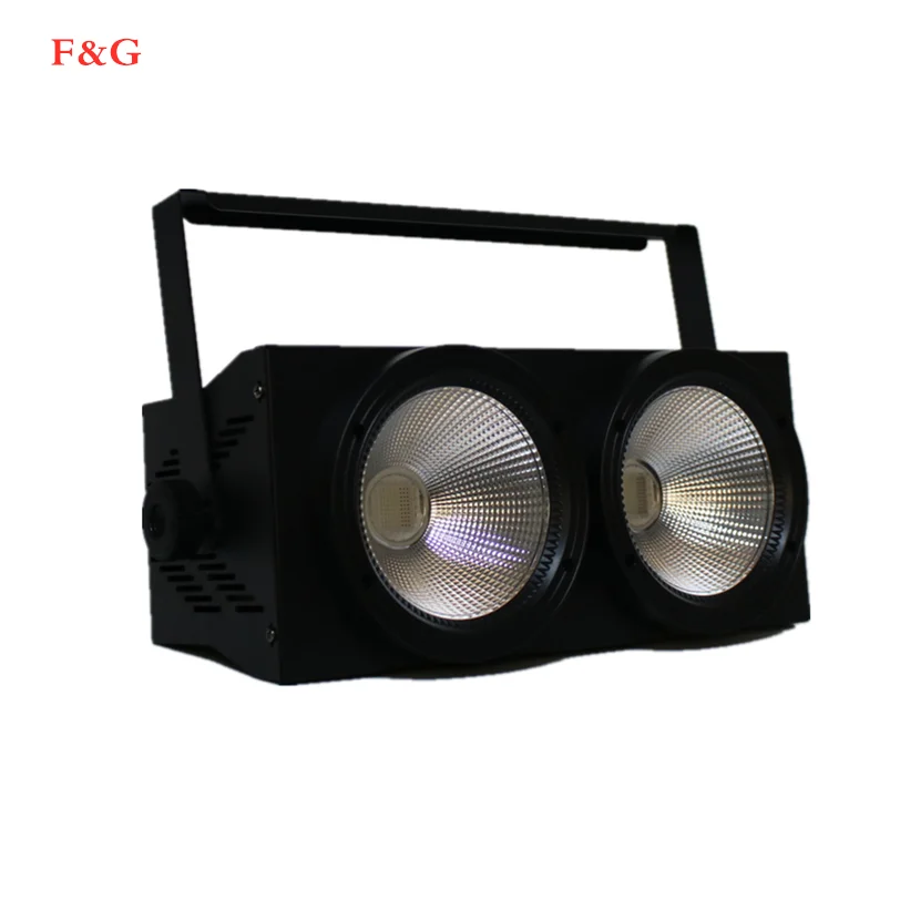 Snelle Verzending 2 Ogen 200W светодиодный COB Blinder RGB Verlichting Voor DMX512 сценический эффект Dansvloer DJ вечерние в 6/10 Kan