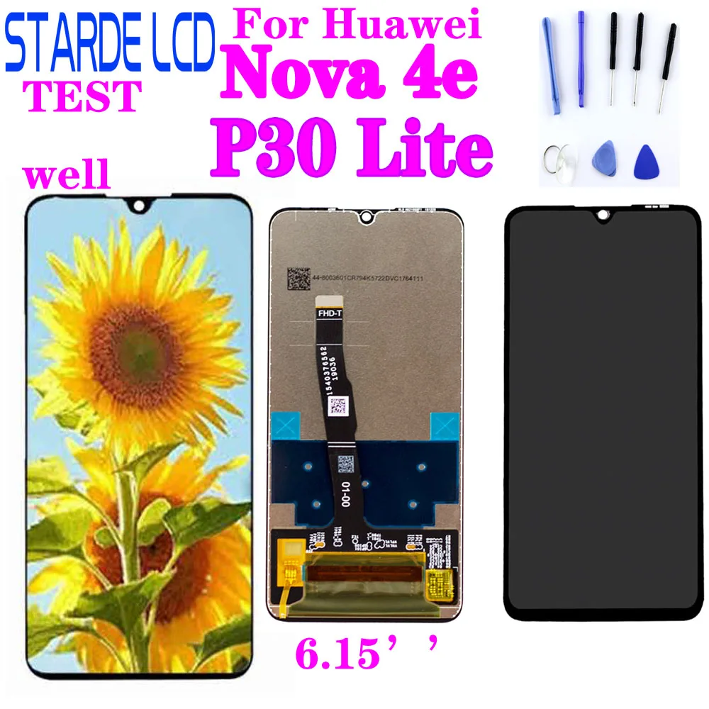 

Original For Huawei P30 Lite LCD Display Touch Screen P30 Lite Display Nova 4E LCD Screen MAR-LX1M MAR-LX2