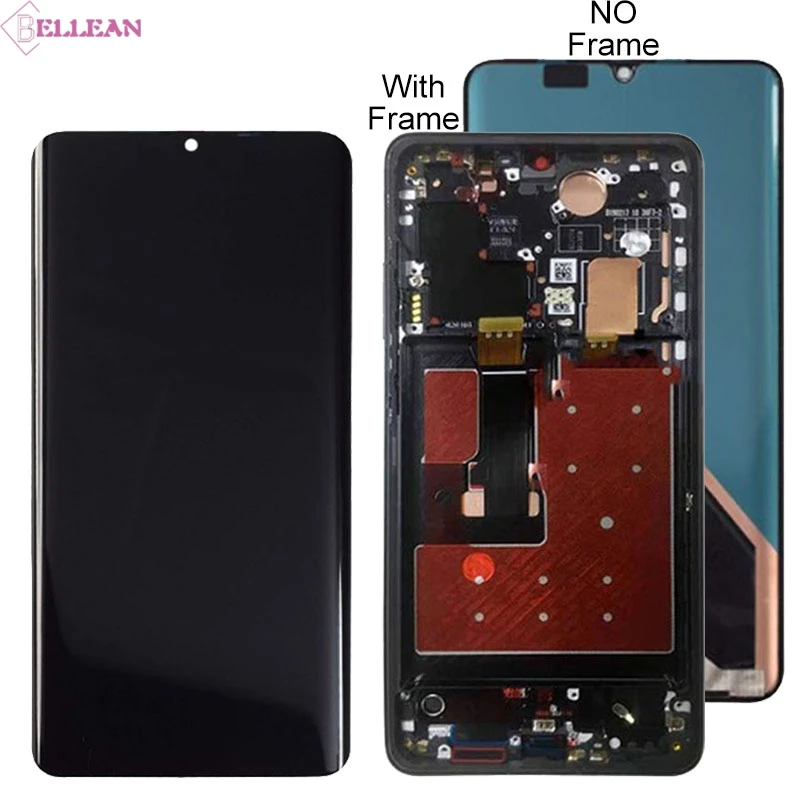 

HH For Huawei P30 Pro LCD Display With Touch Screen Digitizer Assembly 6.47inch VOG-L04 L09 L29 Display With Frame Free Shipping