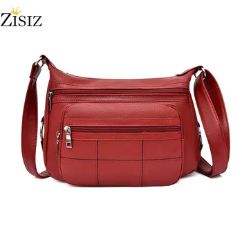

2019 Women Messenger Bags Small Leather Shoulder Bag Women Vintage Handbag Bags for Girls Vintage Hobos Shoulder Bag New