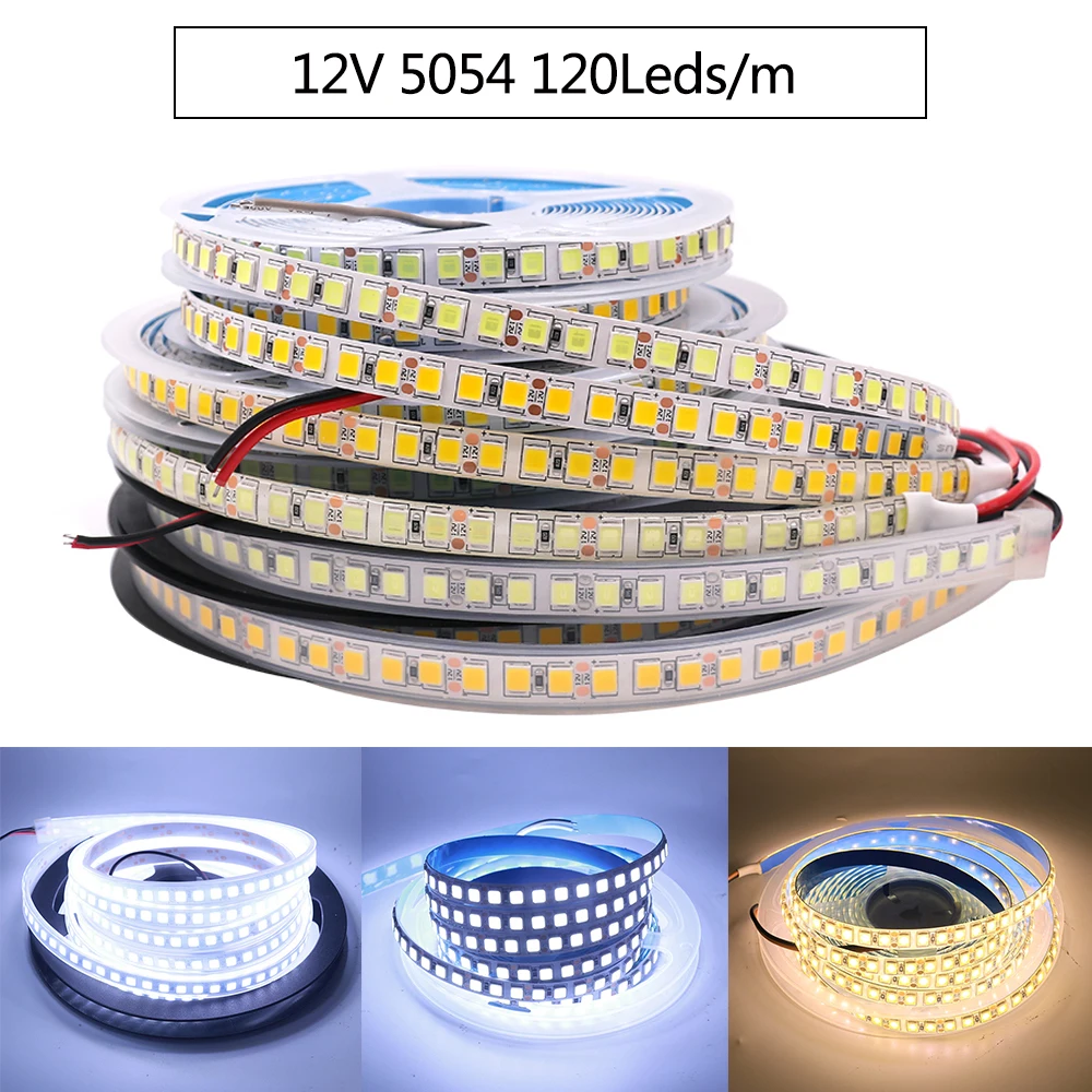 5M Светодиодные ленты света SMD 5050 5054 4040 5630 2835 12V Водонепроницаемый светодиодный полосы света гибкий светодиодный светящаяся лента 300 светодиодный S 600 светодиодный S