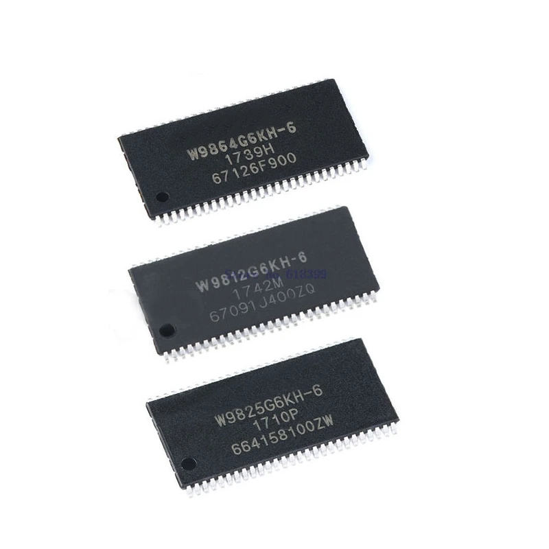 

W9825 Ic Sdram 256Mbit 166Mhz 54Tsop Chip W9825g6kh-6