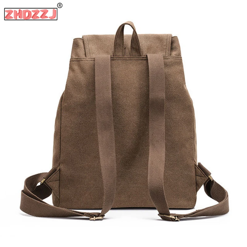 Женский модный холщовый рюкзак большой емкости Женская винтажная стильная