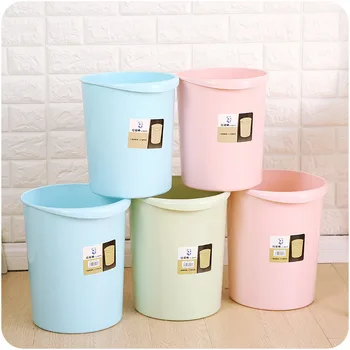 

Wholesale Trash Can Creative Simple Living Room Plastic Large Round Trash Can Home Office Kitchen Trash Can 12L