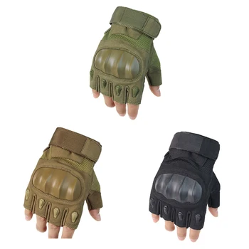 

Tactical Half Finger Gloves Military Army Paintball Airsoft Bicycle Motorcross Combat Hard Knuckle Cycling Climbing Gloves