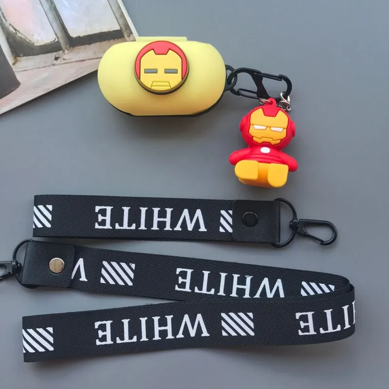 Мультяшный силиконовый чехол Marvel для samsung Galaxy Buds чехол для зарядки беспроводные наушники защитный чехол