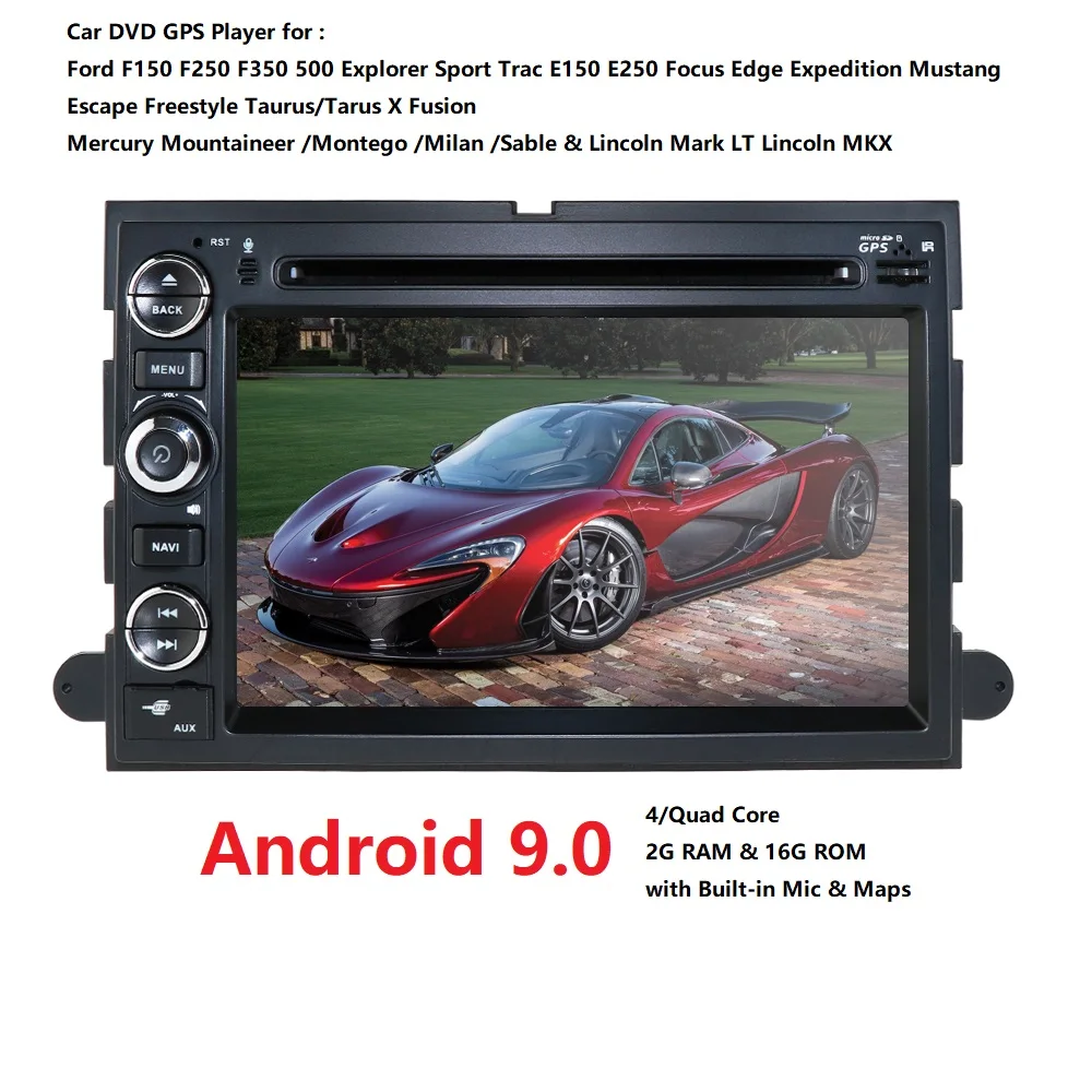 Android автомобильный dvd-плеер gps навигация стереофит Ford F150 F250/350/Edge/Fusion/Mustang Радио BT SWC wifi 4G DVR tv DAB TPMS 2GRAM