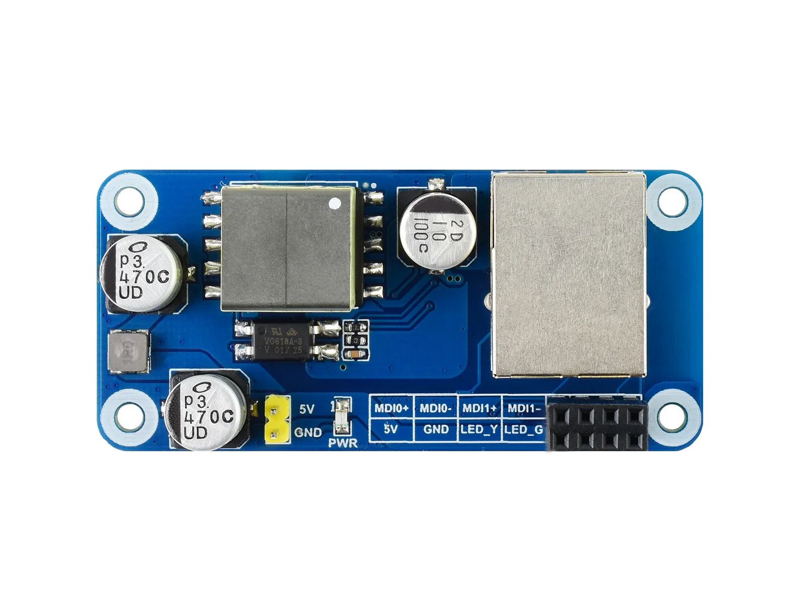 Waveshare PoE ̴ USB  HAT,   / W/ WH, 3x USB 2.0 Ʈ, 802.3af ȣȯ