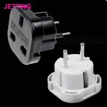 

2 PiN Wall Plug Socket UK TO EU EUROPE EUROPEAN UNiVERSAL TRAVEL CHARGER ADAPTER PLUG CONVERTER Black/White