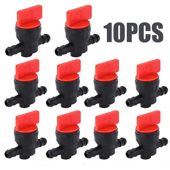 

10 Pcs 1/4 In-Line Straight Fuel Gas Cut-Off/Shut-Off Valves For Small Engines