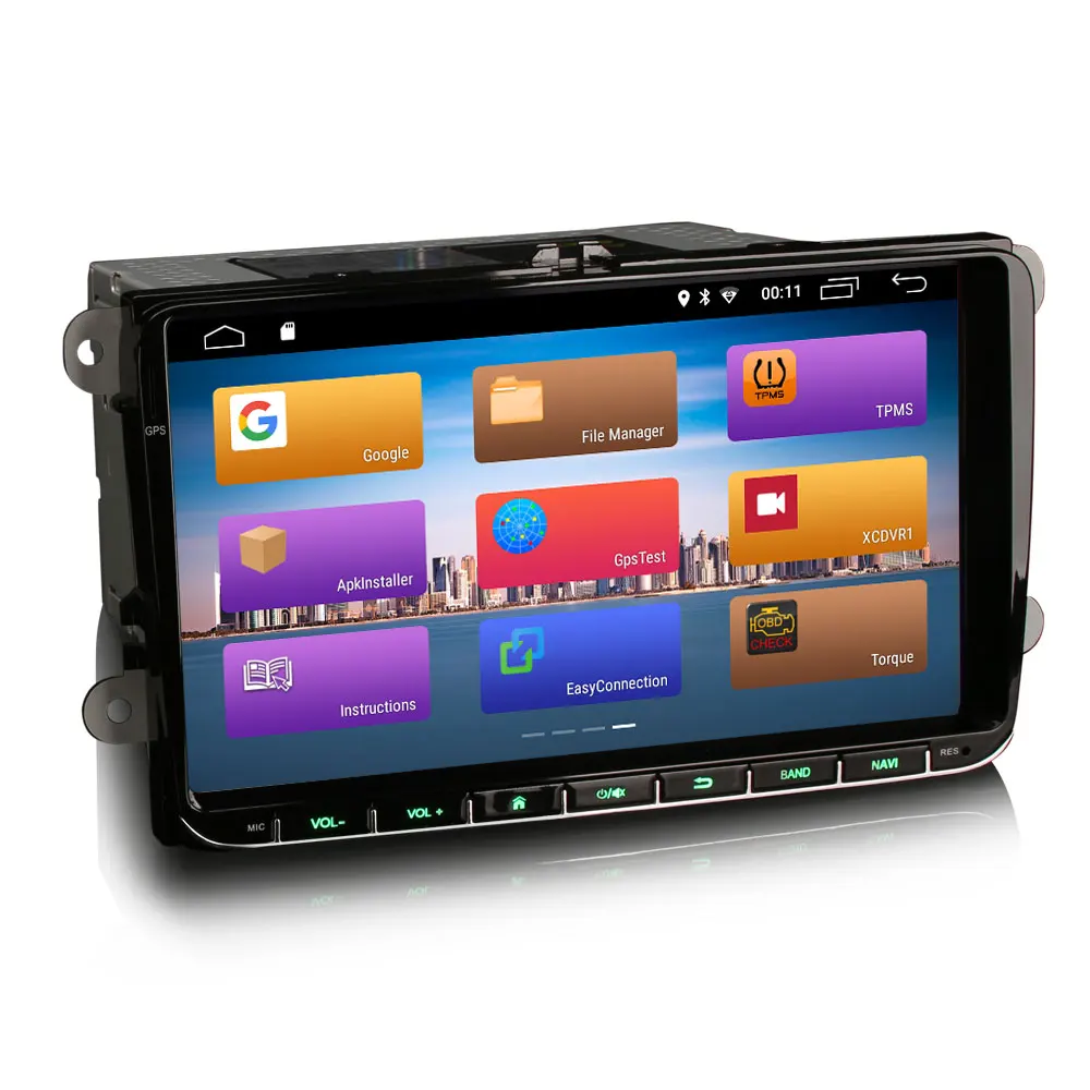 Автомобильная Мультимедийная система с GPS-радио 9 &quotAndroid 10 0 OS для Volkswagen T5 Multivan