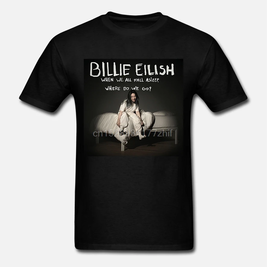 Billie Eilish Bad Guy футболка для мужчин и женщин футболки Merch с рукавами больших размеров