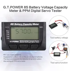 G. T. POWER 8S цифровой измеритель емкости аккумулятора PPM цифровой светодиодный тестер сервопривода для радиоуправляемого автомобиля