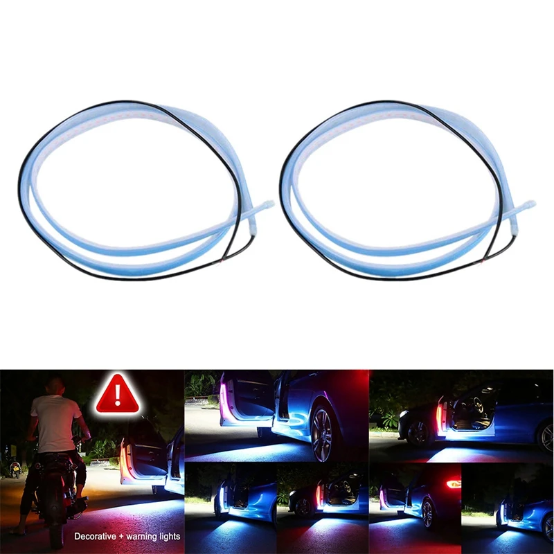 120 см RGB автомобильное освещение яркая мигающая дверь противоударный свет для