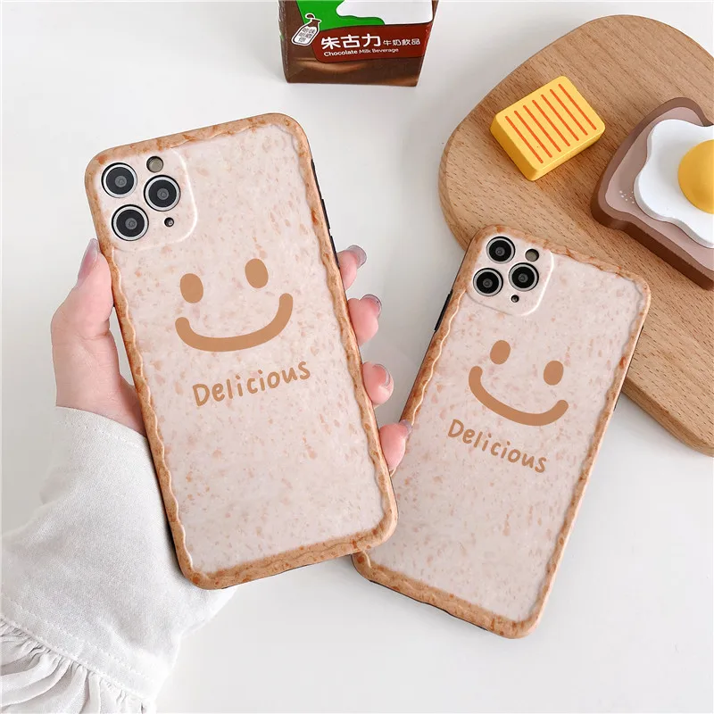 Симпатичный чехол для телефона с изображением вкусного хлеба iphone 11 Pro Max XR X XS max