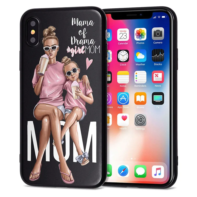 Чехол для Funda iPhone 11 Pro 5 5S SE 6 6S 7 8 Plus X XS Max Love Baby, чехол для iPhone 7, мягкий чехол из ТПУ для iPhone XR