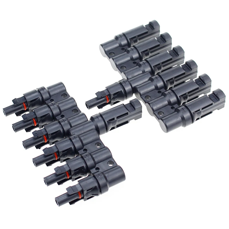 

1Pair MC4 Solar Panel Connector Male to Female 6 Branch MC4 Connectors IP65 CE Solar Panel Connector MC4 Solar Panel Connector