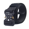 Tactical Belt Heavy Webbing Adjustable Military Style Men's Nylon training Belt With Quick-release Metal Multifunctional Buckle ► Photo 2/6