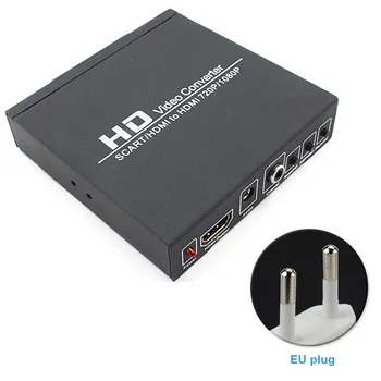 

Box Extractor Monitor Scart HDMI To HDMI Converter Audio Video 720P 1080P For HDTV DVD