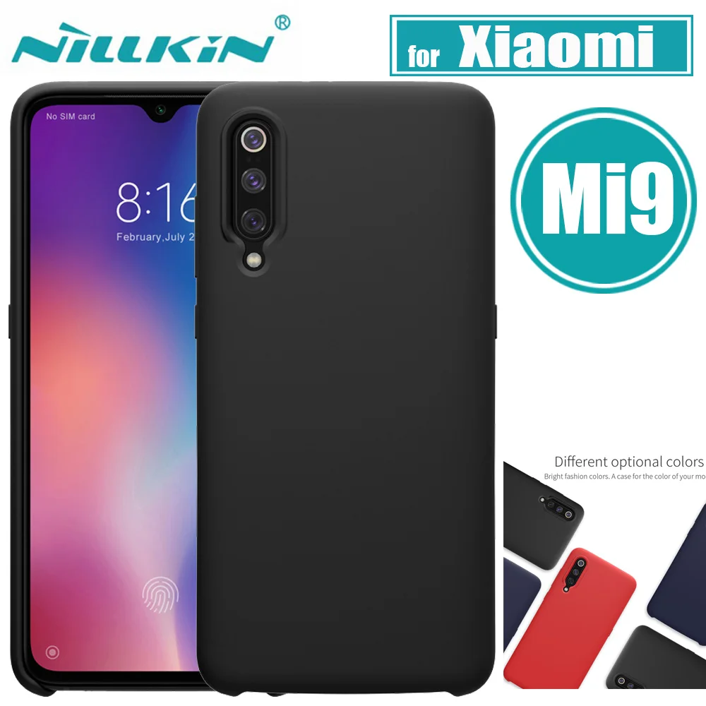 

Xiaomi Mi 9 Case Mi9 Cover NILLKIN Flex Pure Soft Liquid Silicone Rubber Smart Phone Back Funda on Xiaomi Mi9 Explore Case