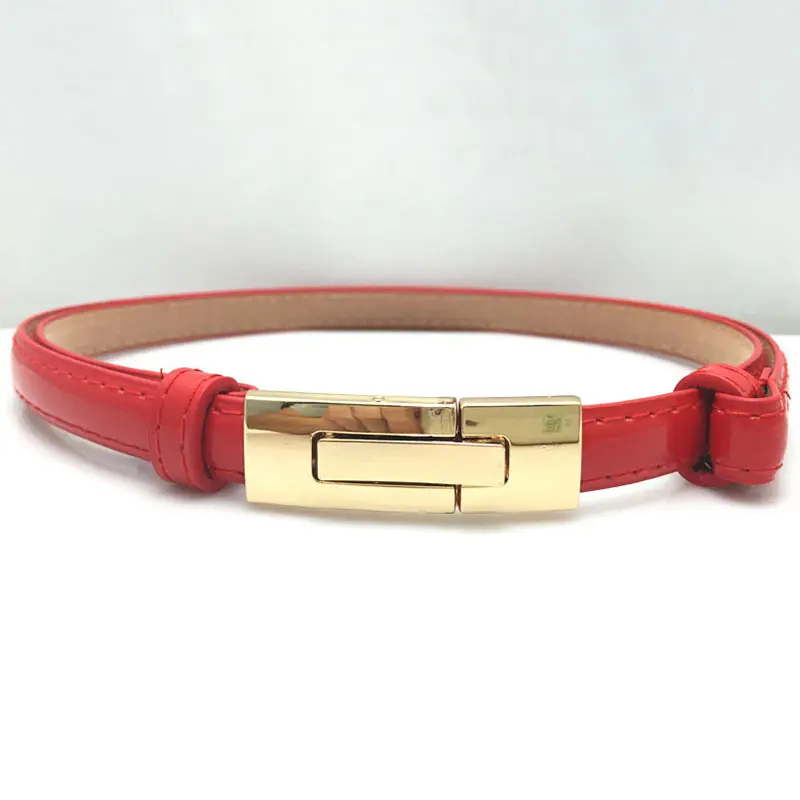 26 Colors New Design Belts Adjustable Students Leather Flower Dress Cummerbunds PU 1PC - Цвет: 21