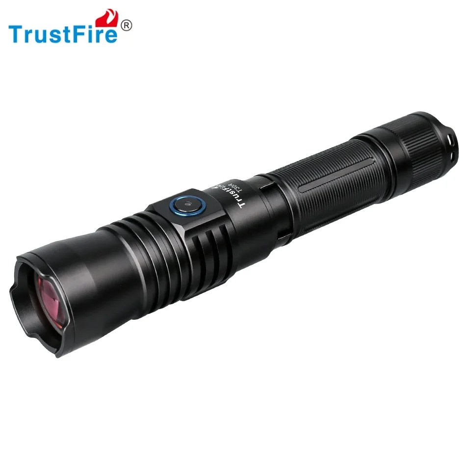 TrustFire T30R LEP LED Tactical Flashlight 460LM USB Type C La ser Torch Light 1000M for