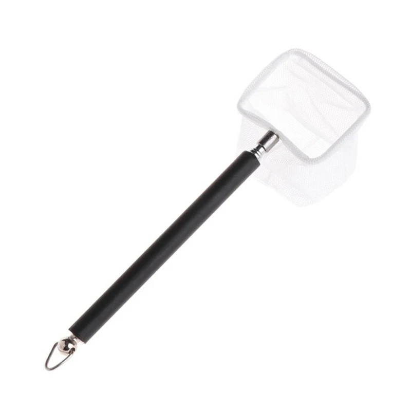 square network Горячая Распродажа, аквариумная сетка для креветок, мини-сетка для рыбы, тонкая сетка, телескопическая крошечная быстросохнущая сеть с длинной ручкой из нержавеющей стали I88 - Цвет: square network