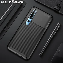 Чехол KEYSION для Xiaomi Mi 10 Pro противоударный текстурный чехол из
