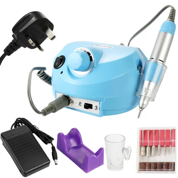

Professional Electric Nail Drill Machine File Polisher Manicure Kits With Metal Grinding Drill Bits Nail Salon Tools