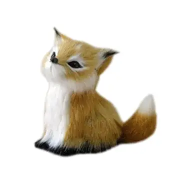 

Simulation small Fox animal model figure plastic Decoration educational Toy figurine Gift For Kids