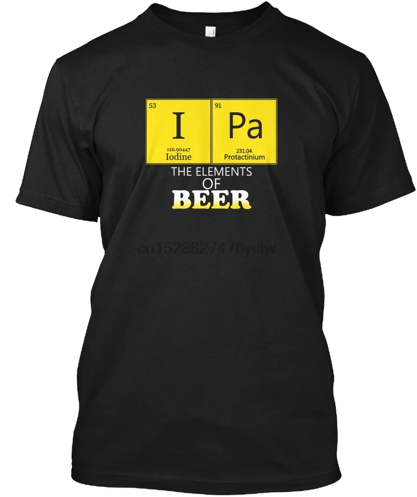 Мужская футболка IPA The Ele ts of Beer женская |