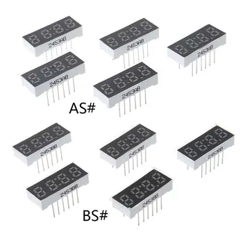 

5PCS LED Display Diugital Tube 0.25inch 4Digits Red Clock 7 Segment 14Pin 2453AS 2453BS